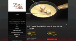 Desktop Screenshot of fondue-house.ch