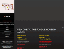 Tablet Screenshot of fondue-house.ch